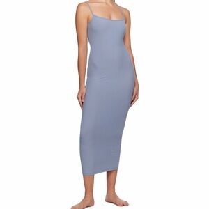 Elegant Blue Slip Dress